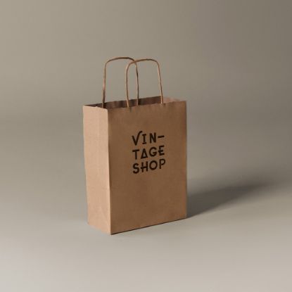 Imagen de Bolsa Papel Asa Rizada