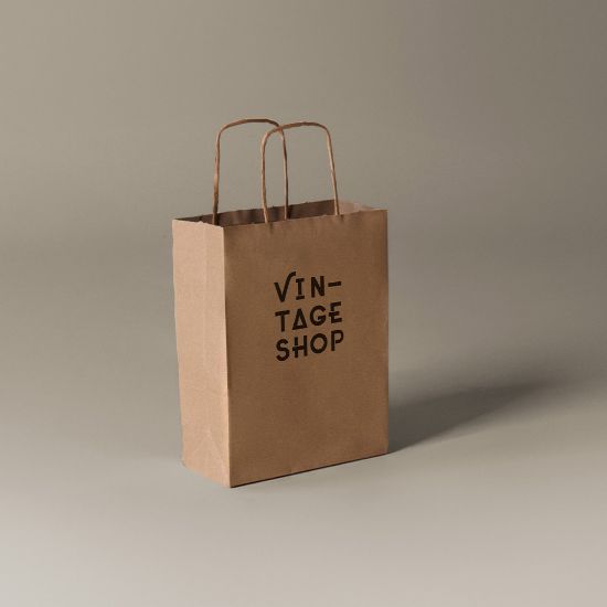 Imagen de Bolsa Papel Asa Rizada