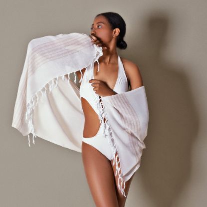 Imagen de Pareo Foulard Kahakai Beige